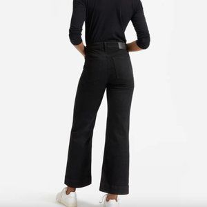 Everlane The Button-Fly Wide Leg Black Jeans Sz 26